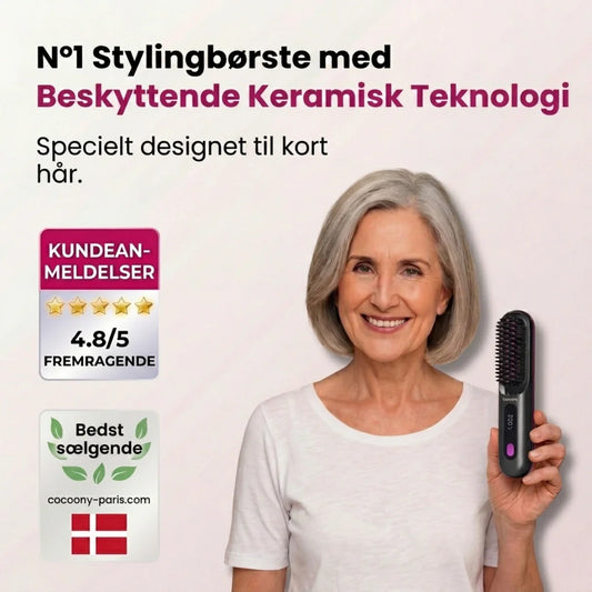 Brenf hårbørste til kort hår