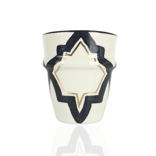 Dark Blue pattern Coffee Cups