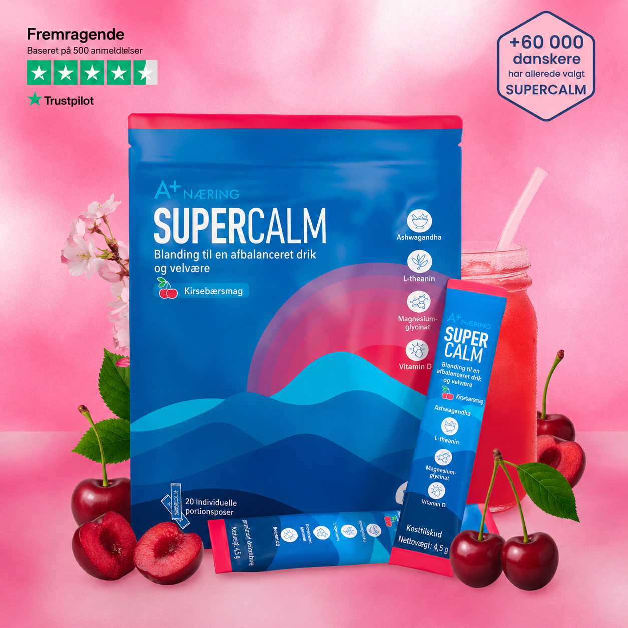 SuperCalm – Hindbær Lemonade