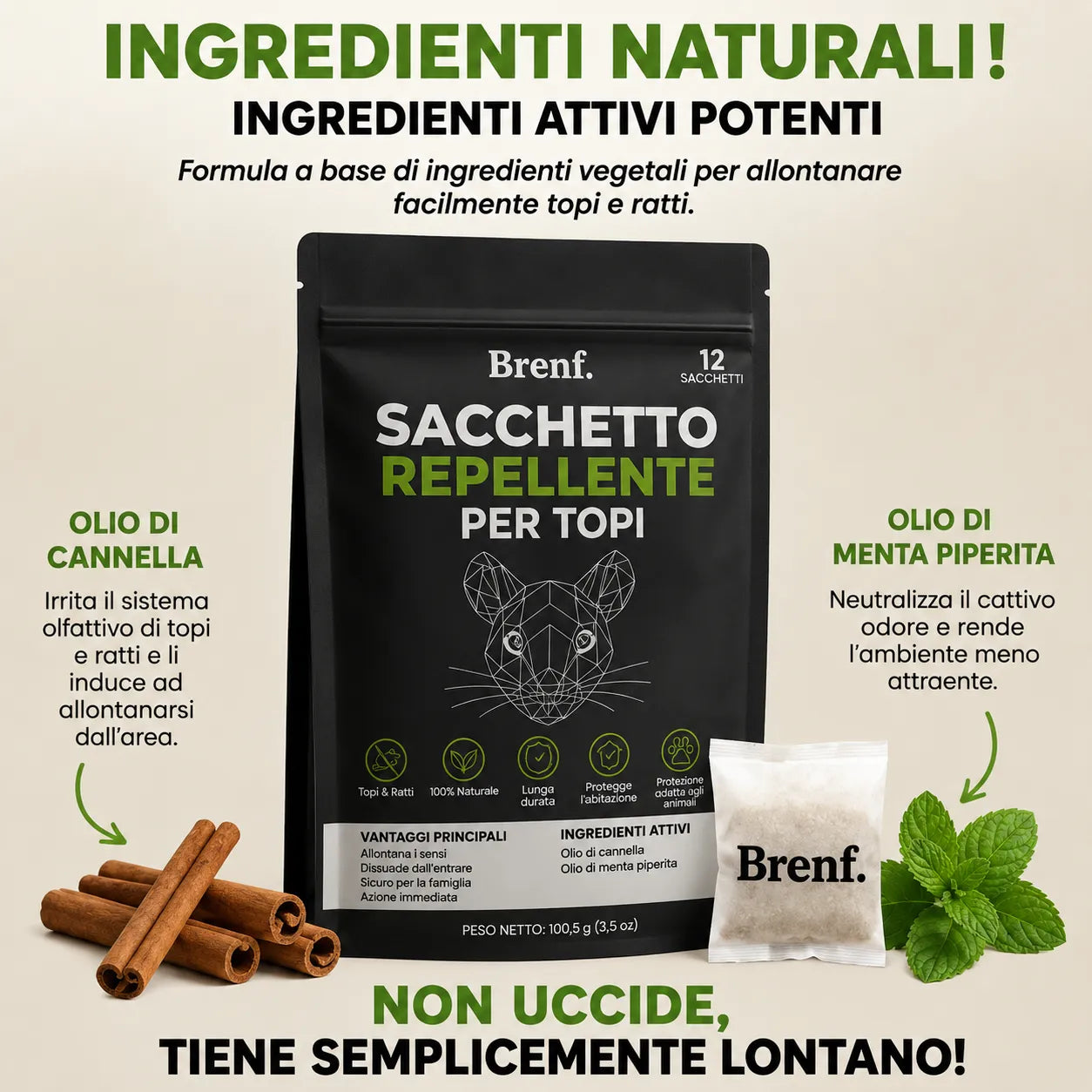 Sacchetti Repellenti per Roditori