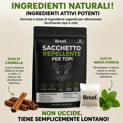 Sacchetti Repellenti per Roditori