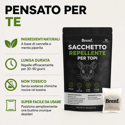 Sacchetti Repellenti per Roditori